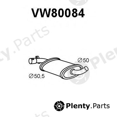  VENEPORTE part VW80084 Middle Silencer