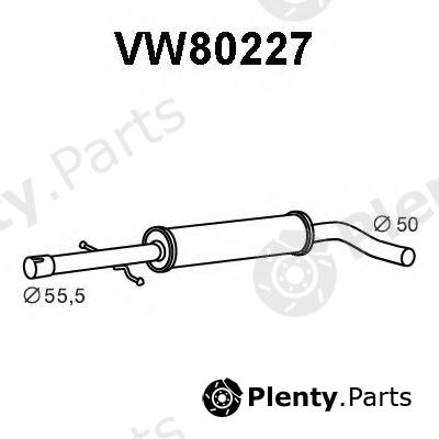  VENEPORTE part VW80227 Middle Silencer