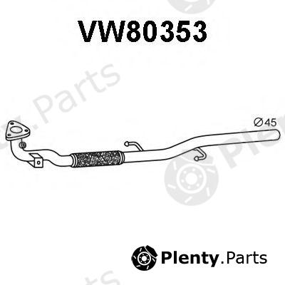  VENEPORTE part VW80353 Exhaust Pipe