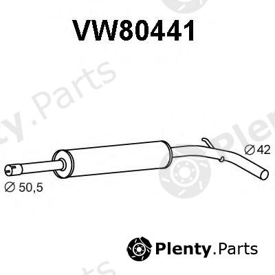  VENEPORTE part VW80441 Front Silencer