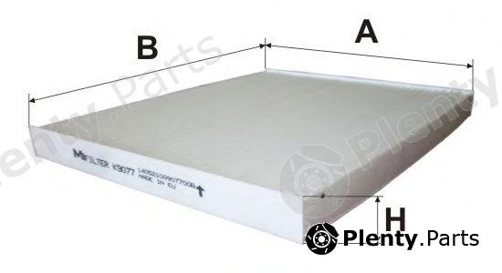  MFILTER part K9077 Filter, interior air
