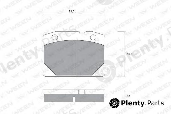  WEEN part 151-1103 (1511103) Brake Pad Set, disc brake