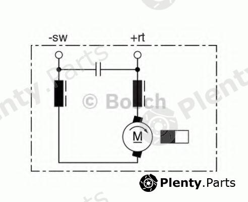  BOSCH part 0130063814 Electric Motor, interior blower
