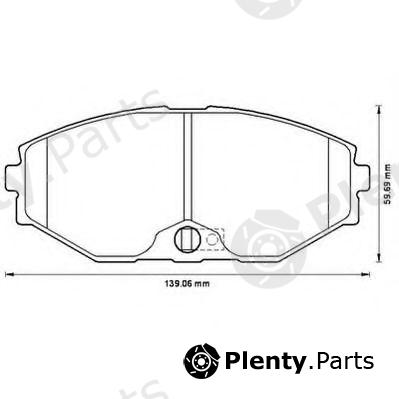  JURID part 572506J Brake Pad Set, disc brake
