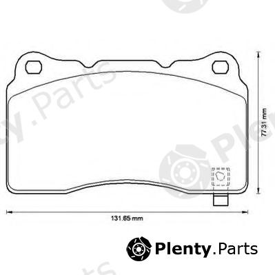  JURID part 572508J Brake Pad Set, disc brake