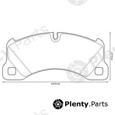  JURID part 573329J Brake Pad Set, disc brake