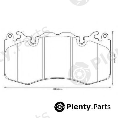  JURID part 573343J Brake Pad Set, disc brake
