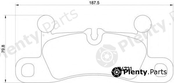  BREMBO part P65027 Brake Pad Set, disc brake