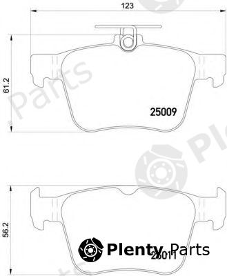  BREMBO part P85124 Brake Pad Set, disc brake