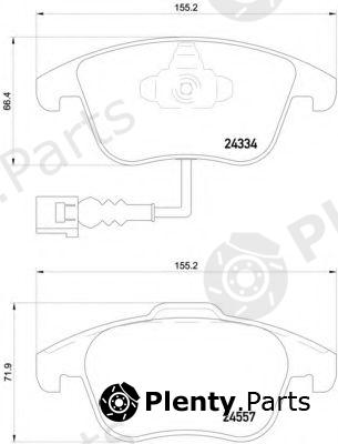  BREMBO part P85130 Brake Pad Set, disc brake