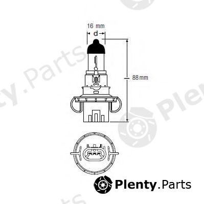  OSRAM part 9008 Bulb, headlight