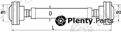  SPIDAN part 28052 Propshaft, axle drive