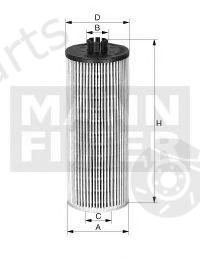  MANN-FILTER part HU6009z (HU6009Z) Oil Filter