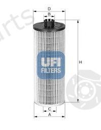  UFI part 25.144.00 (2514400) Oil Filter
