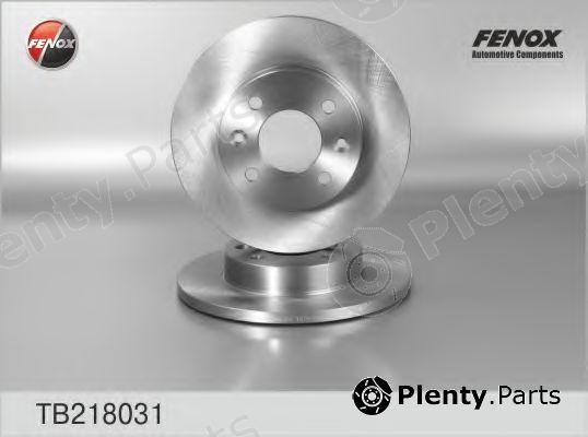  FENOX part TB218031 Brake Disc