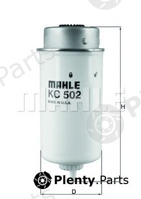  MAHLE ORIGINAL part KC502 Fuel filter