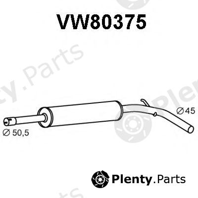  VENEPORTE part VW80375 Middle Silencer