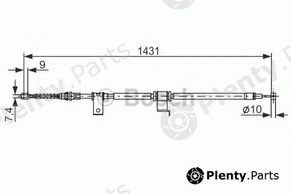 BOSCH part 1987482293 Cable, parking brake