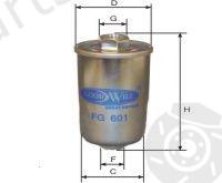  GOODWILL part FG601 Fuel filter