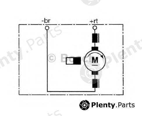  BOSCH part 0130063804 Electric Motor, interior blower