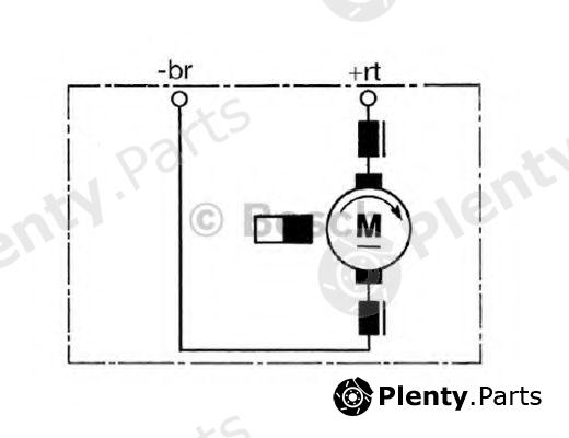  BOSCH part 0130063809 Electric Motor, interior blower