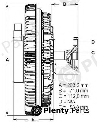  BERU part LK102 Clutch, radiator fan