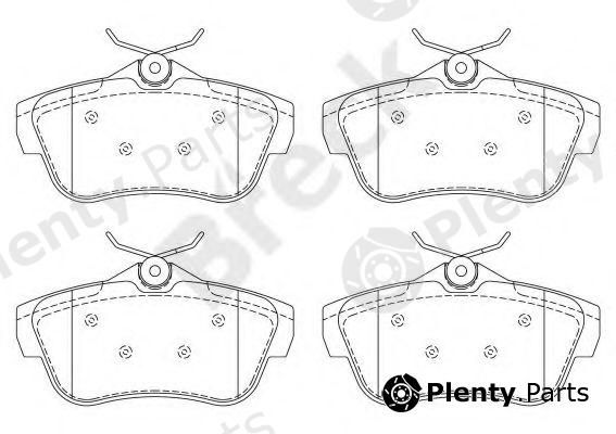  BRECK part 245780070200 Brake Pad Set, disc brake