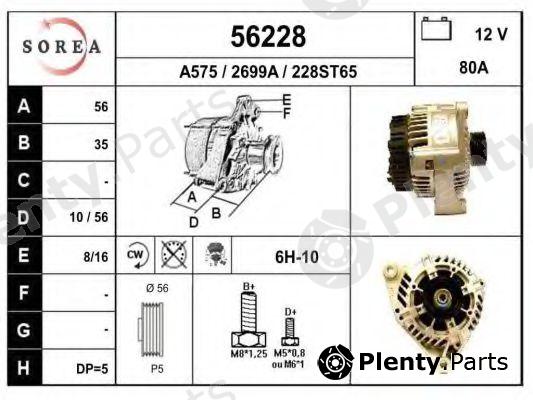  EAI part 56228 Alternator