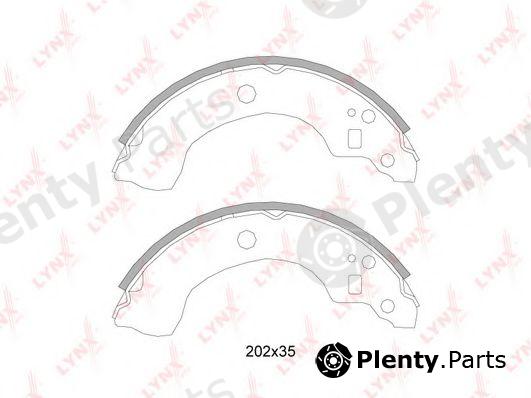  LYNXauto part BS-5718 (BS5718) Brake Shoe Set
