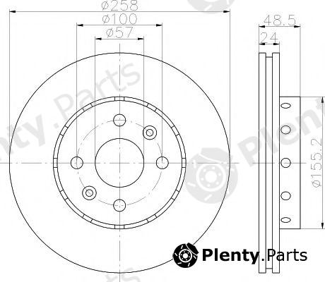  HELLA PAGID part 8DD355110-961 (8DD355110961) Brake Disc