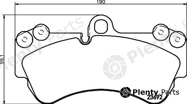 HELLA PAGID part 8DB355018-701 (8DB355018701) Brake Pad Set, disc brake