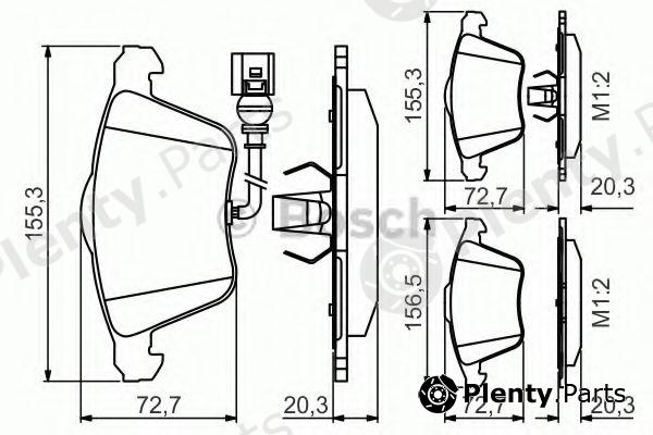  BOSCH part 0986495356 Brake Pad Set, disc brake