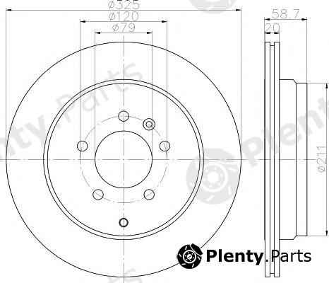  TEXTAR part 92147603 Brake Disc