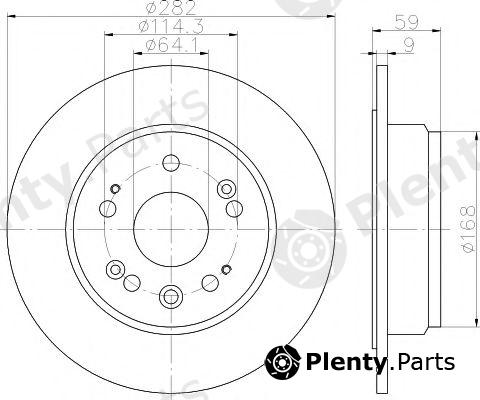  TEXTAR part 92165703 Brake Disc