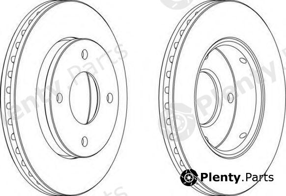  FERODO part DDF1621C-1 (DDF1621C1) Brake Disc
