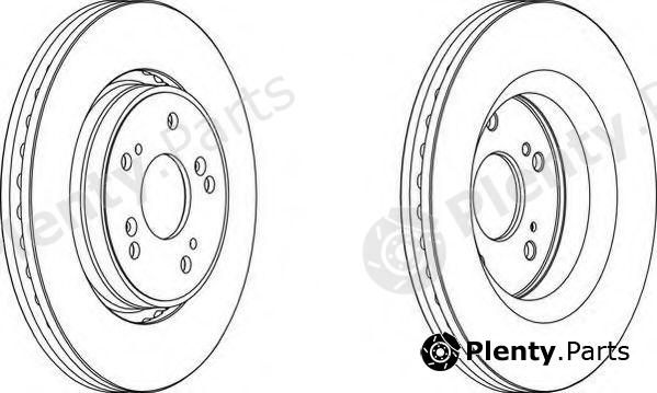  FERODO part DDF1820-1 (DDF18201) Brake Disc