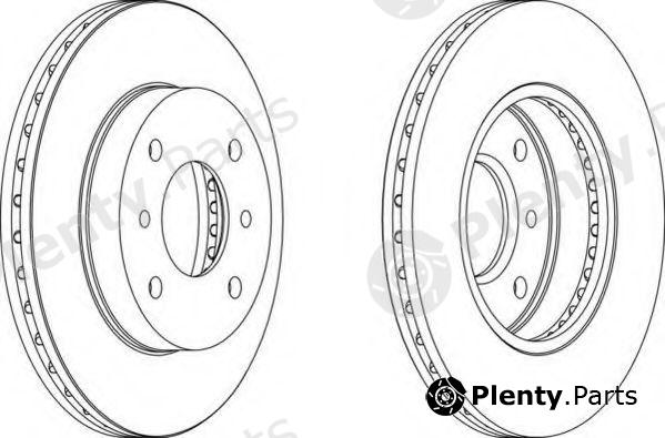  FERODO part DDF260-1 (DDF2601) Brake Disc
