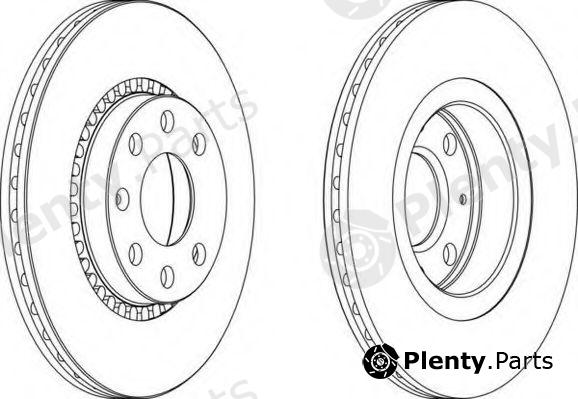  FERODO part DDF328 Brake Disc