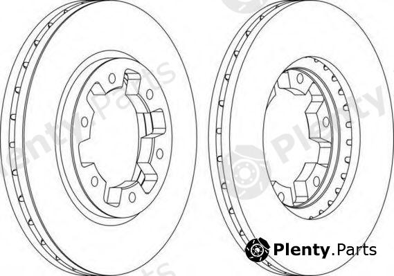  FERODO part DDF464 Brake Disc