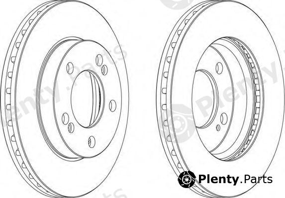  FERODO part DDF1627 Brake Disc