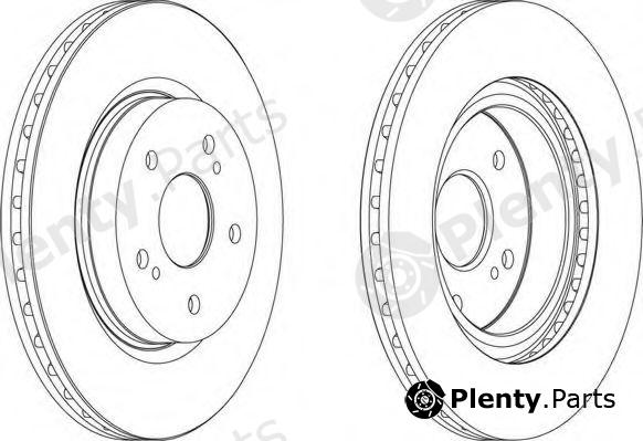  FERODO part DDF1635 Brake Disc