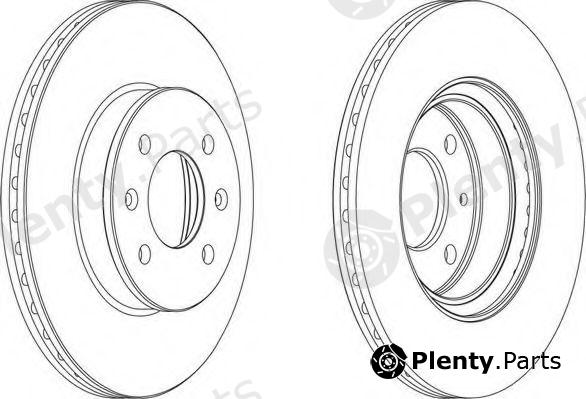  FERODO part DDF1636 Brake Disc
