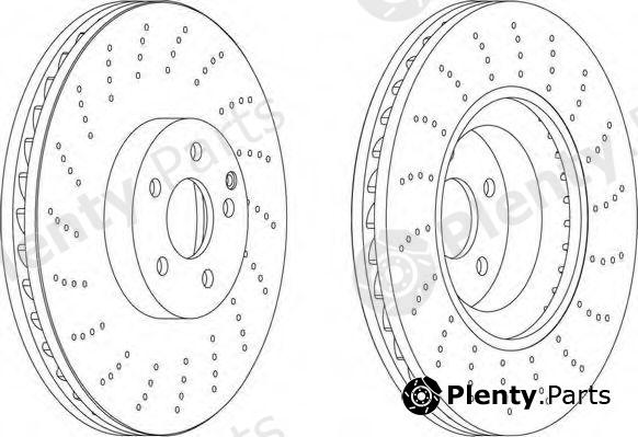  FERODO part DDF1637 Brake Disc