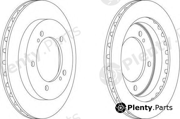 FERODO part DDF1687 Brake Disc