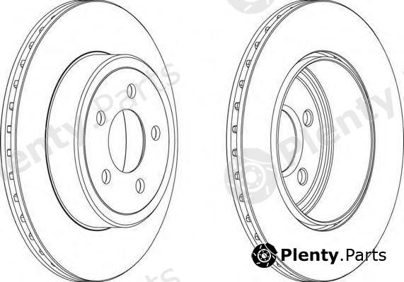  FERODO part DDF1766 Brake Disc