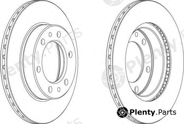  FERODO part DDF347 Brake Disc