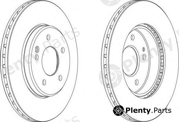  FERODO part DDF588 Brake Disc