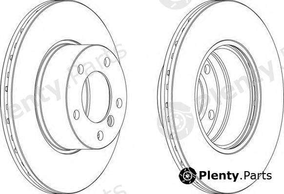  FERODO part DDF834 Brake Disc