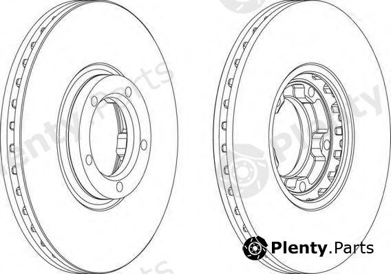  FERODO part DDF849 Brake Disc