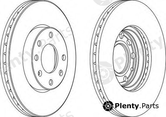  FERODO part DDF1041C-1 (DDF1041C1) Brake Disc